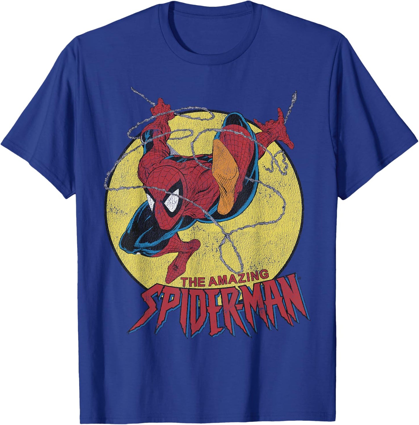 Marvel The Amazing Spider-Man Vintage Jump Logo T-Shirt - T-Shirt | Royal