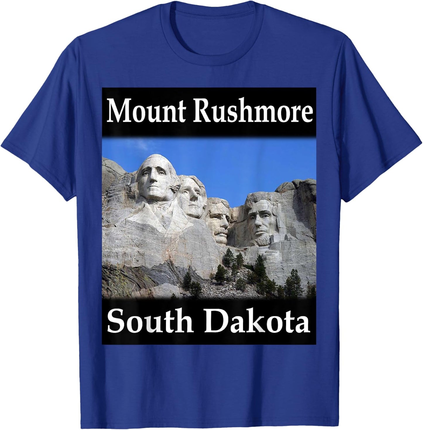 Yellow House Outlet: Mount Rushmore T-Shirt - T-Shirt | Royal