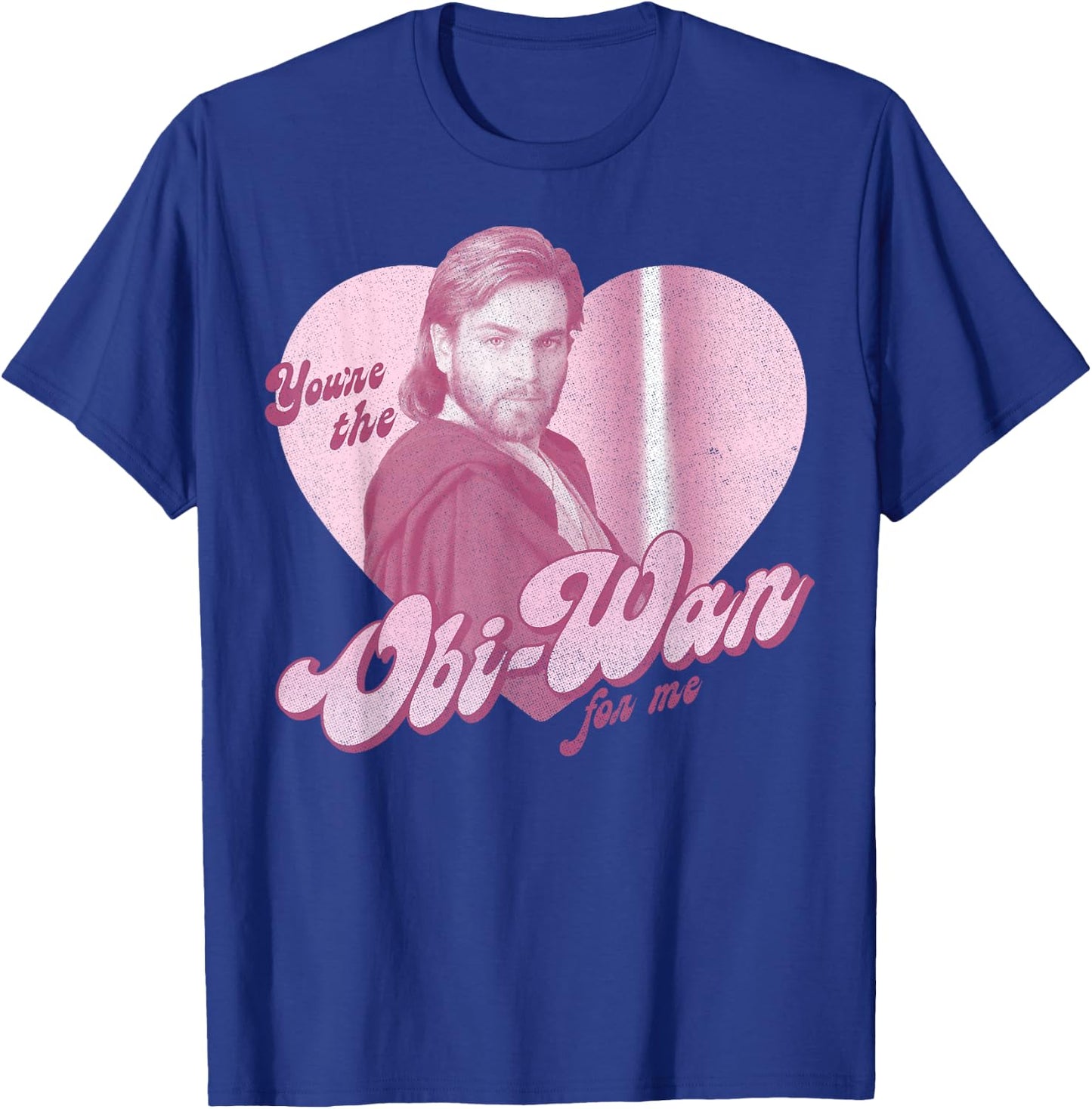 Star Wars Obi-Wan For Me Heart Portrait T-Shirt - T-Shirt | Royal