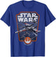 Star Wars X-Wing Red Squadron Retro Logo T-Shirt - T-Shirt | Royal