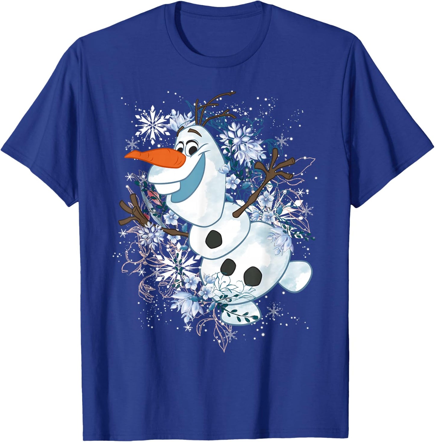 Disney Frozen Olaf Dancing In The Snowflakes Graphic T-Shirt - T-Shirt | Royal