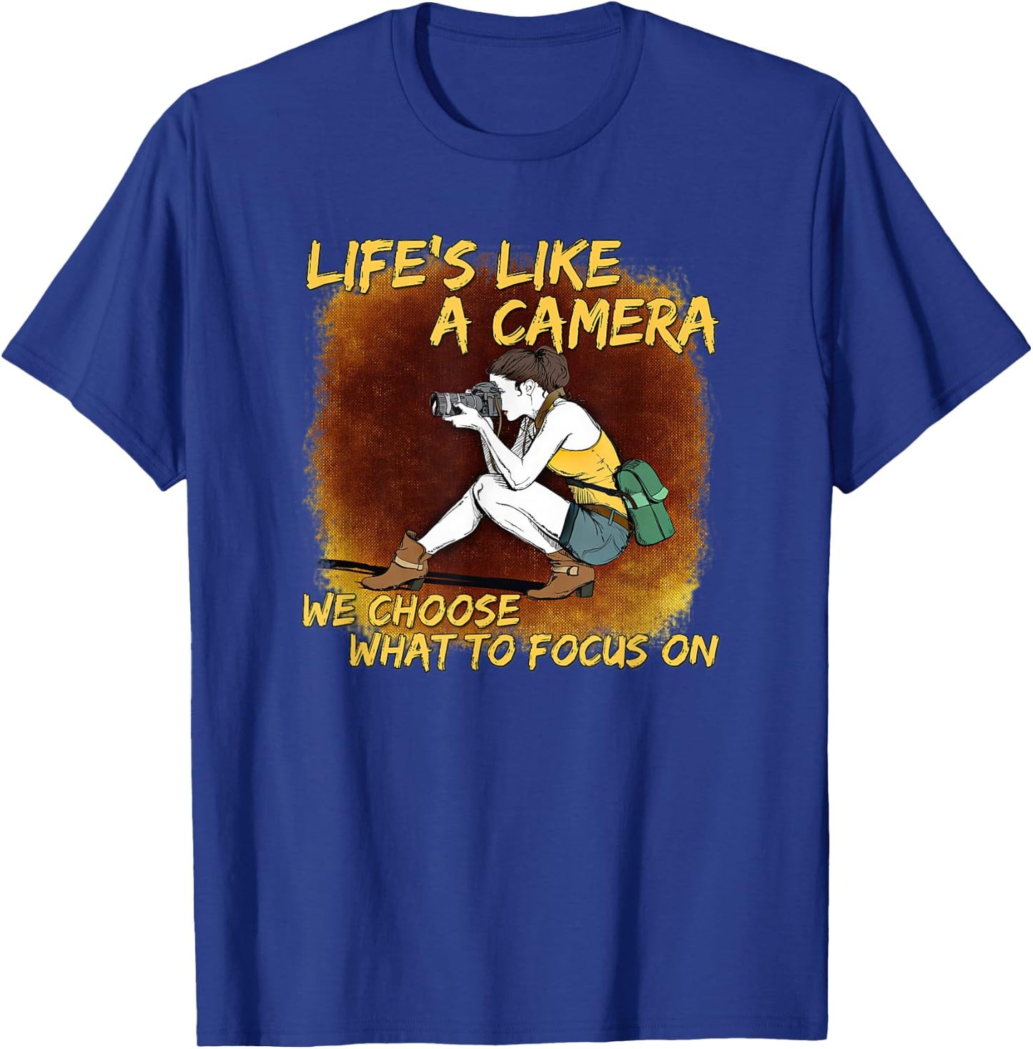 Photography - Life Like A Camera Photographer T-Shirt - T-Shirt | Royal