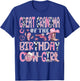 Great Grandma Of The Birthday Cow-Girl Rodeo Western Bday T-Shirt - T-Shirt | Royal