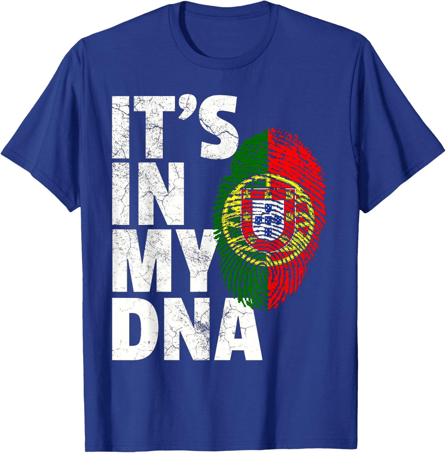 IT'S IN MY DNA Portuguese Portugal Flag Men Women Gift T-Shirt - T-Shirt | Royal