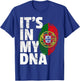 IT'S IN MY DNA Portuguese Portugal Flag Men Women Gift T-Shirt - T-Shirt | Royal