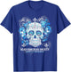 Dead Pancreas Society Diabetes Awareness Skull Flower T-Shirt - T-Shirt | Royal