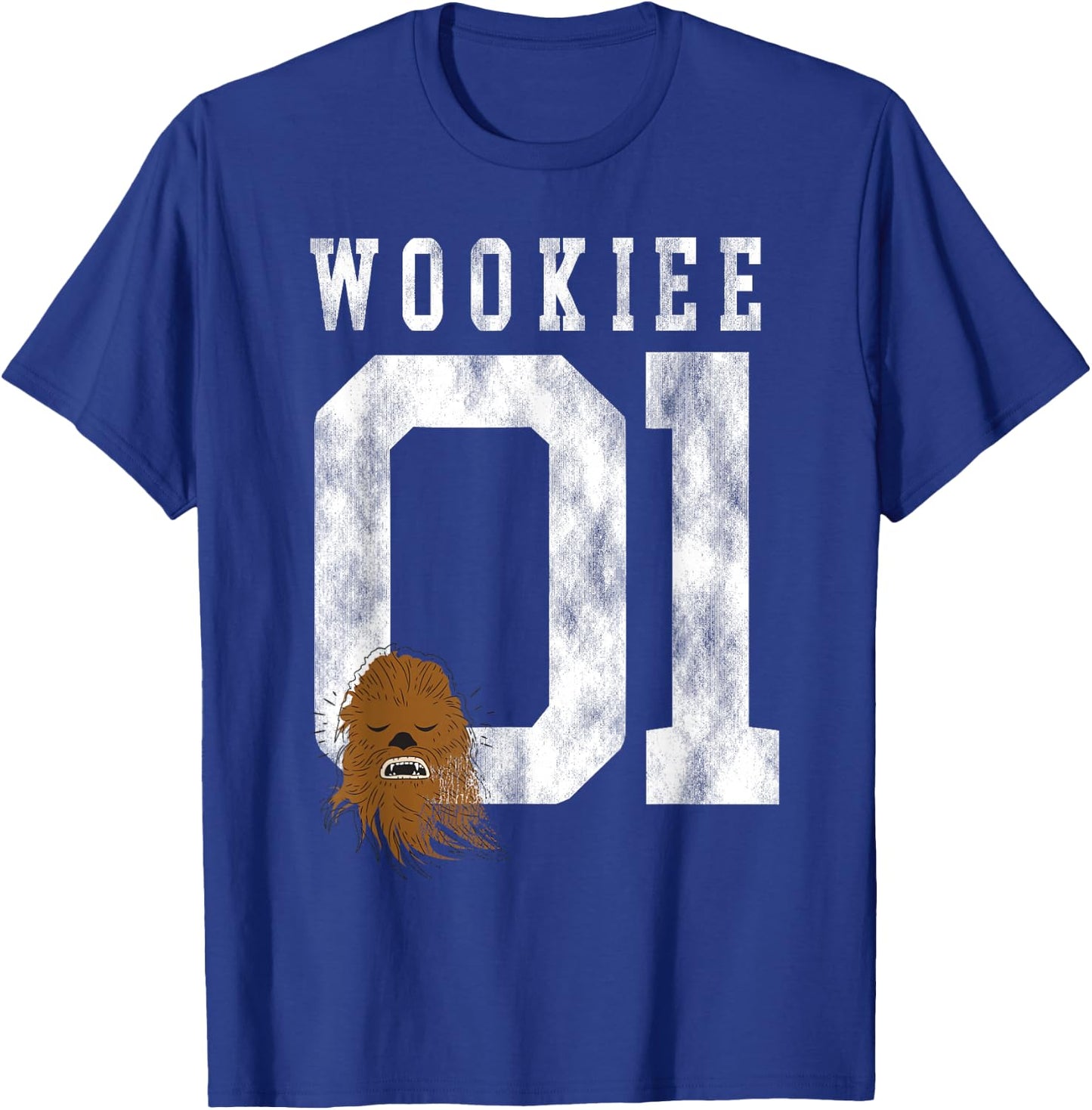 Star Wars Chewbacca Chewie Wookie Jersey T-Shirt - T-Shirt | Royal