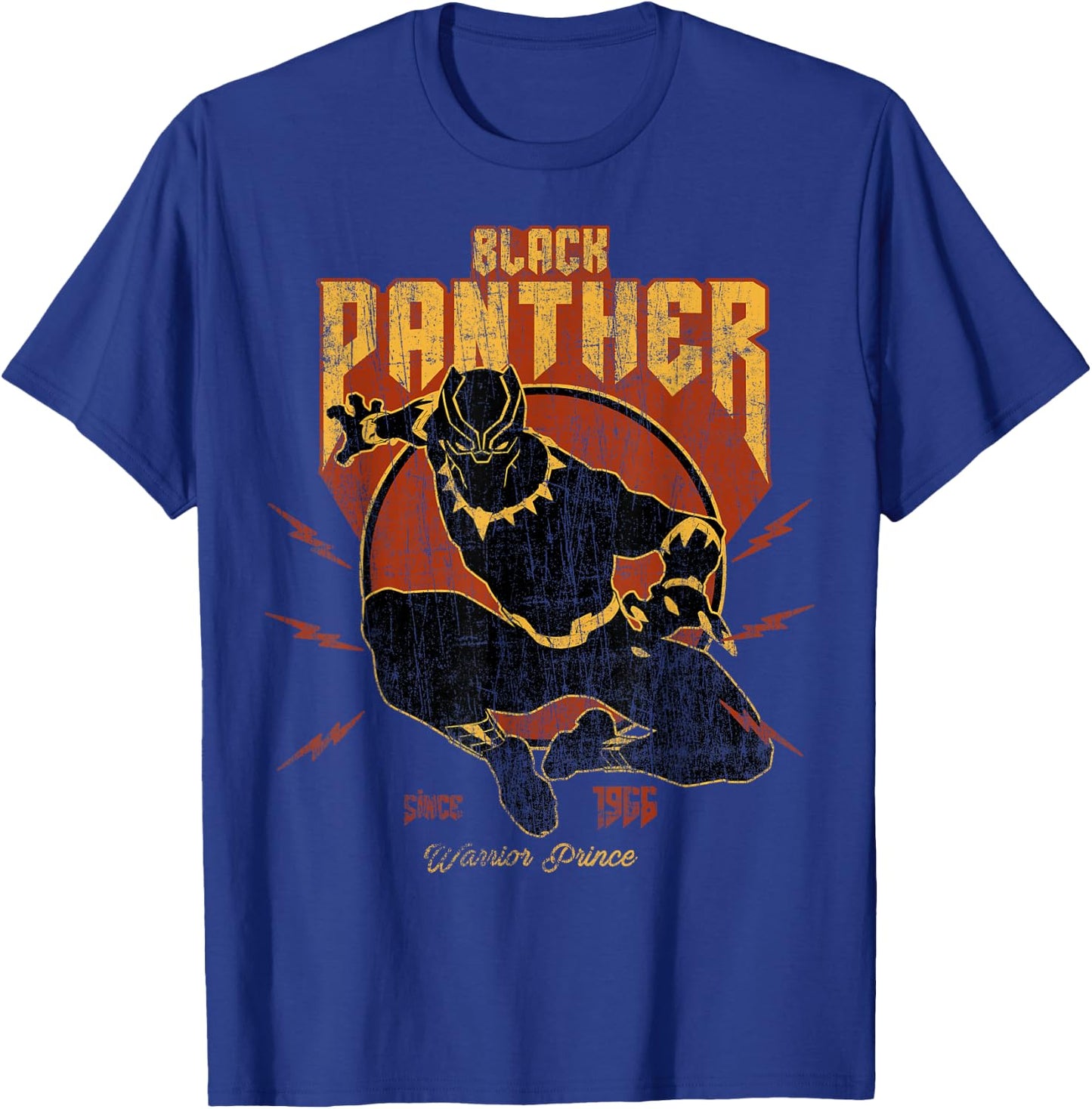 Marvel Black Panther Action Since 1966 Retro Vintage T-Shirt - T-Shirt | Royal