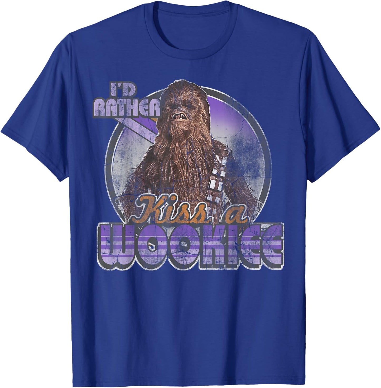Star Wars Chewbacca Kiss A Wookiee Graphic T-Shirt - T-Shirt | Royal