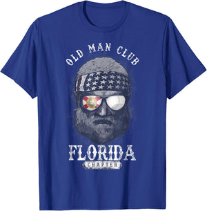 Old Man Club: Florida Chapter T-Shirt - T-Shirt | Royal