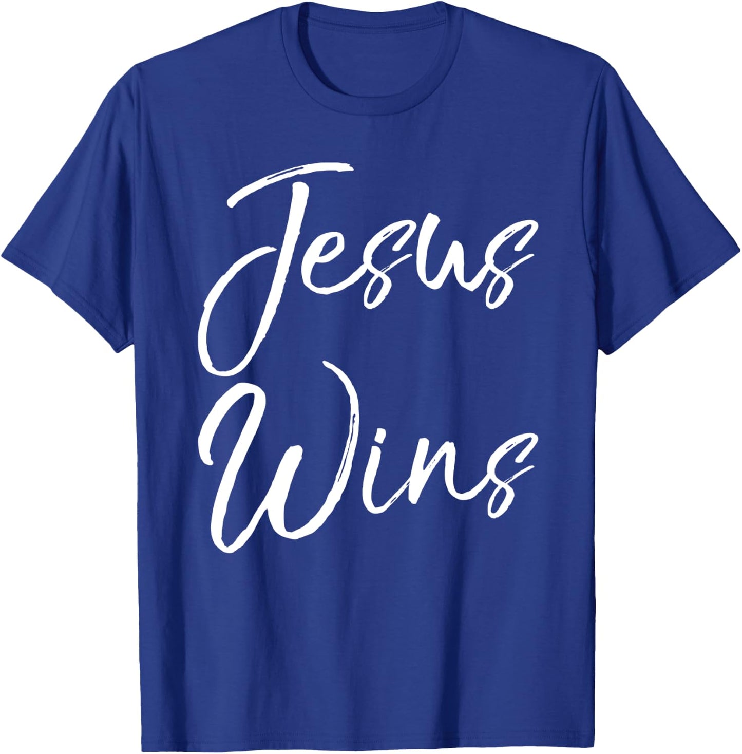 Christian Quote Gift Victory in Christ Jesus Wins T-Shirt - T-Shirt | Royal