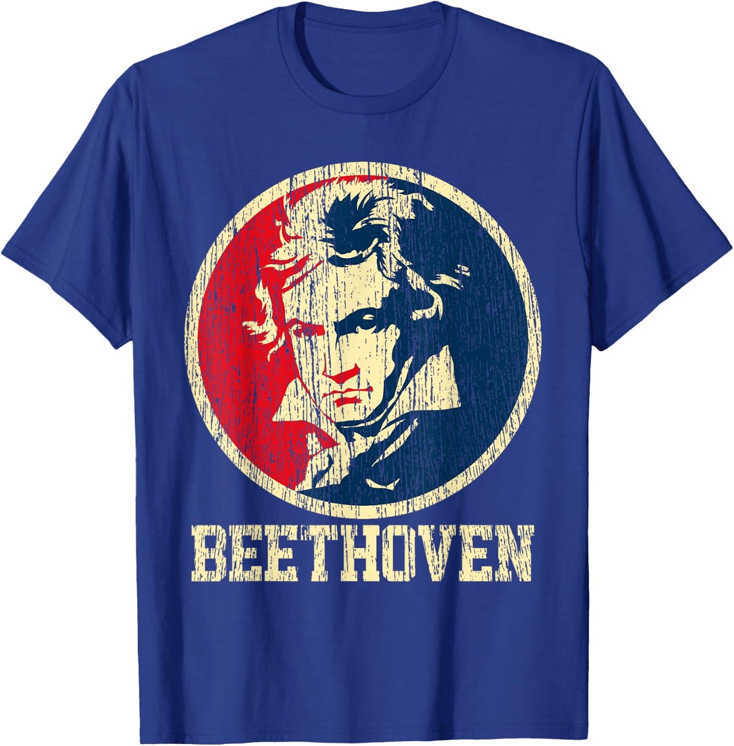 Beethoven Vintage Classical Composer Ludwig Van T-Shirt - T-Shirt | Royal