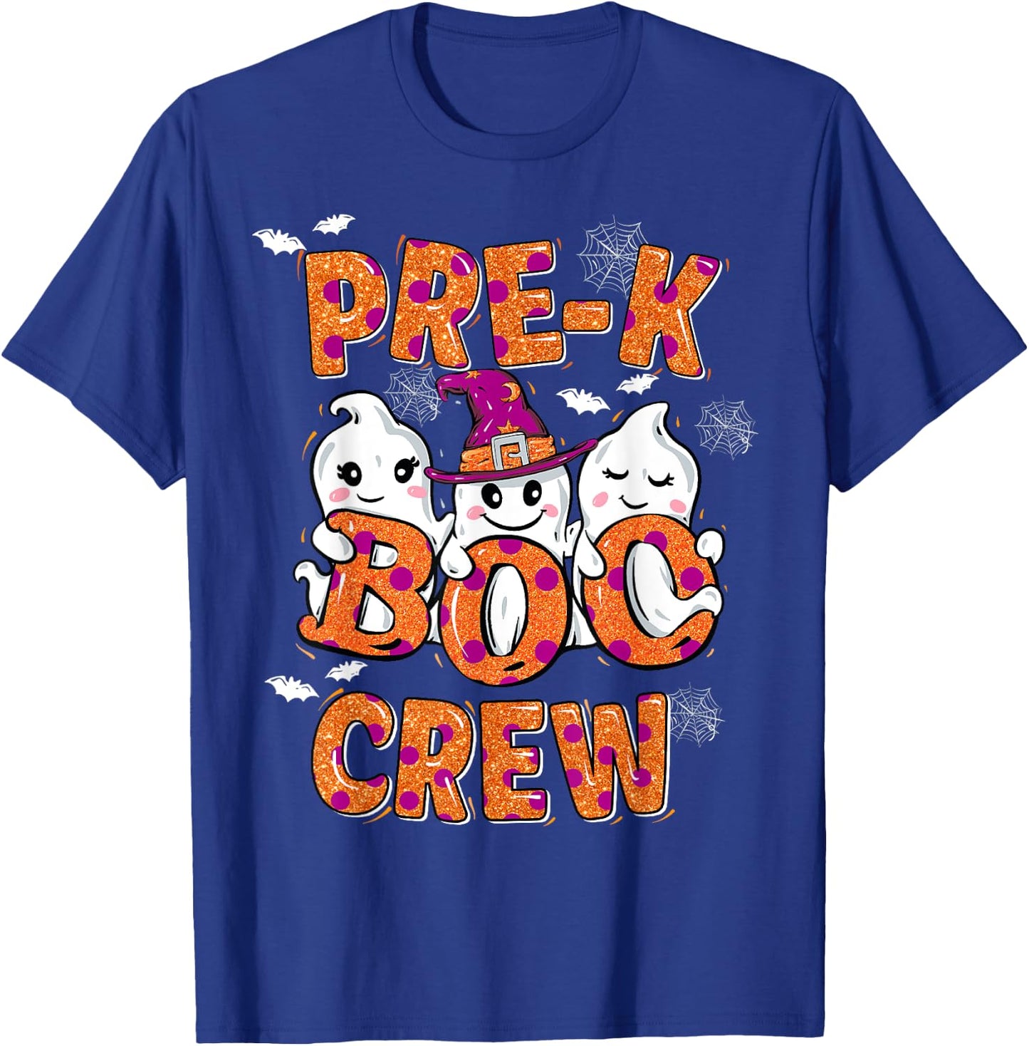 Retro Pre-K boo crew Halloween Costume Pre-Kinder kids T-Shirt - T-Shirt | Royal