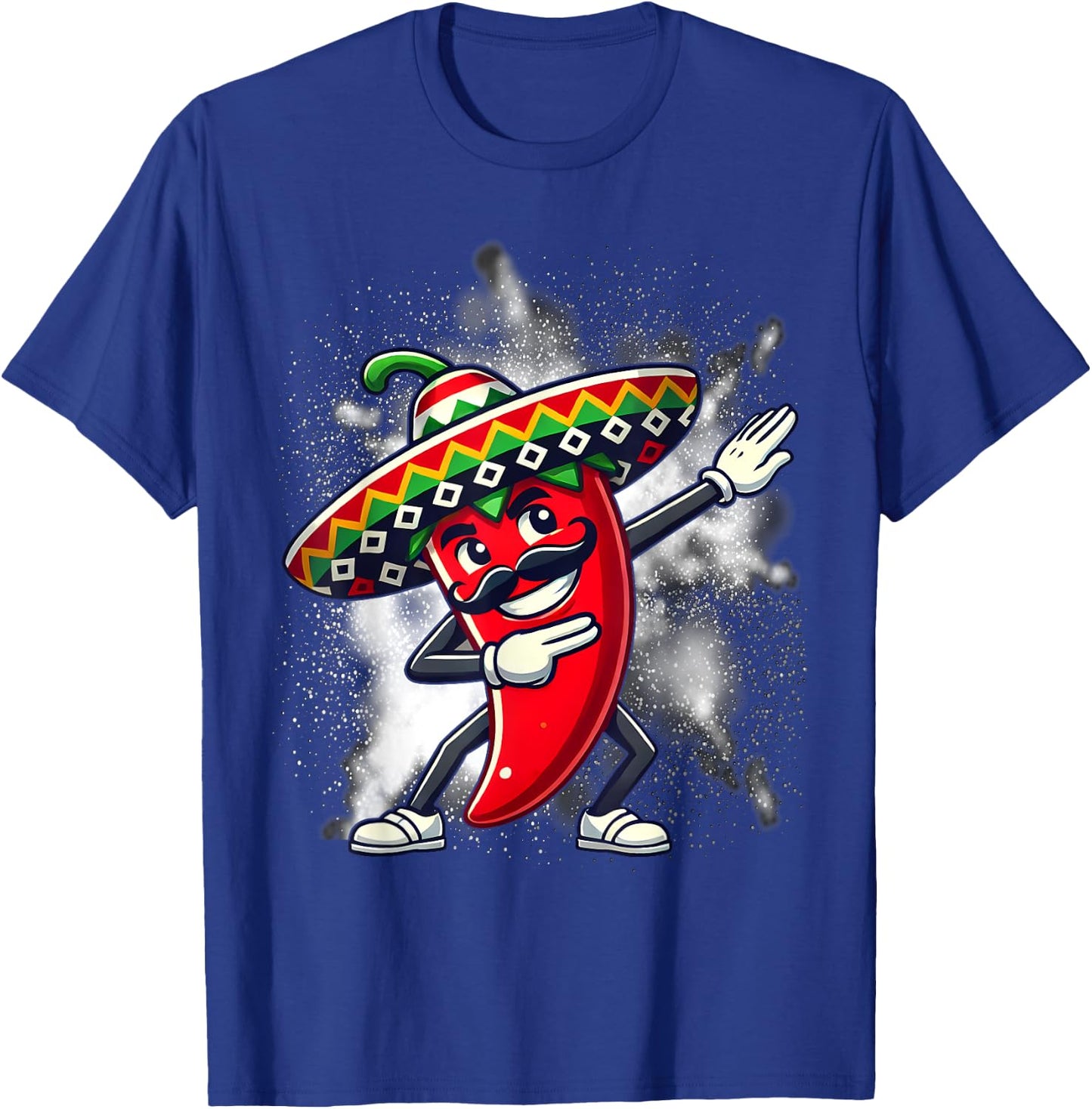 Funny Dabbing Chili Mexican Pepper Dab T-Shirt - T-Shirt | Royal