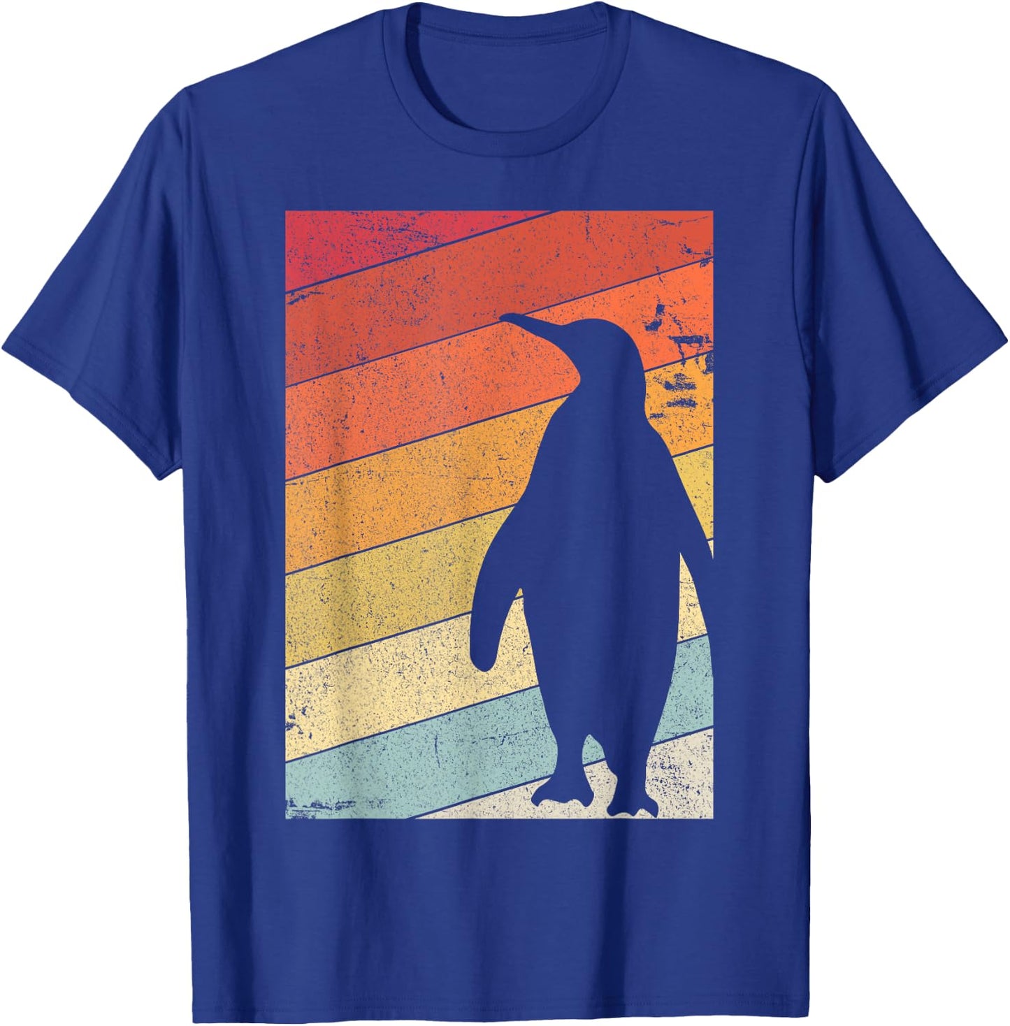 Penguin Shirt. Retro Style T-Shirt - T-Shirt | Royal