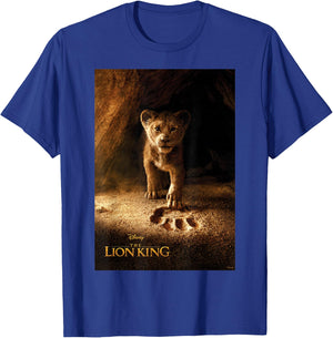 Disney The Lion King Live Action Simba Paw Fill Movie Poster T-Shirt - T-Shirt | Royal