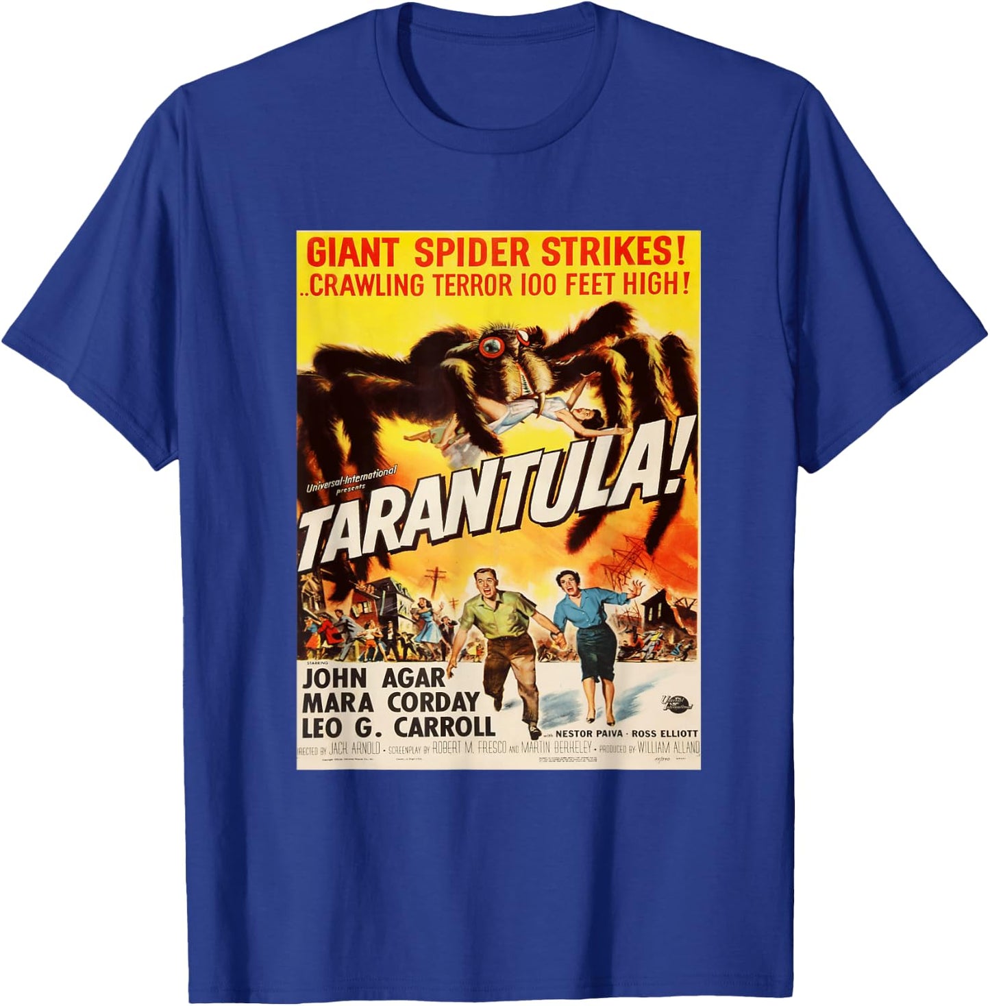 Giant Spider Tarantula, Sci-fi vintage movie poster T-Shirt - T-Shirt | Royal