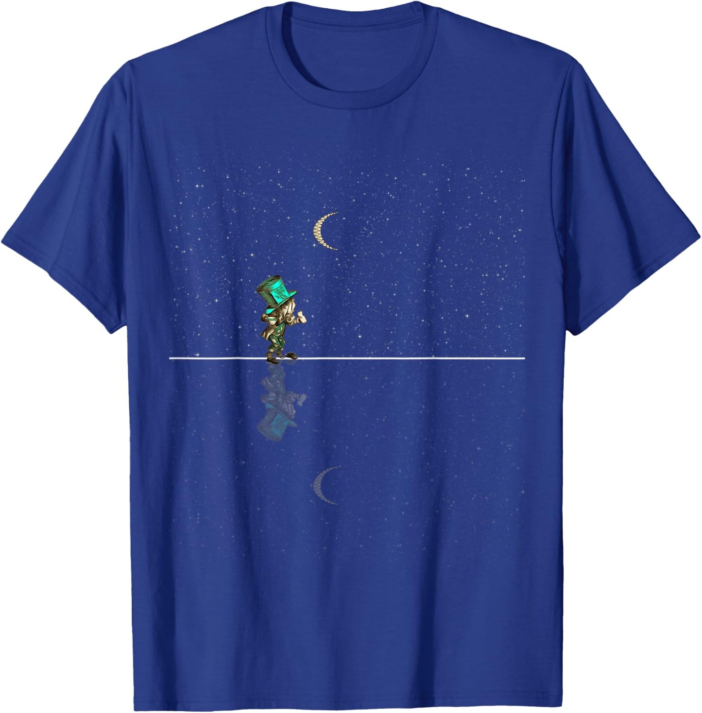 The Mad Hatter Starry Night - Alice In Wonderland T-Shirt - T-Shirt | Royal