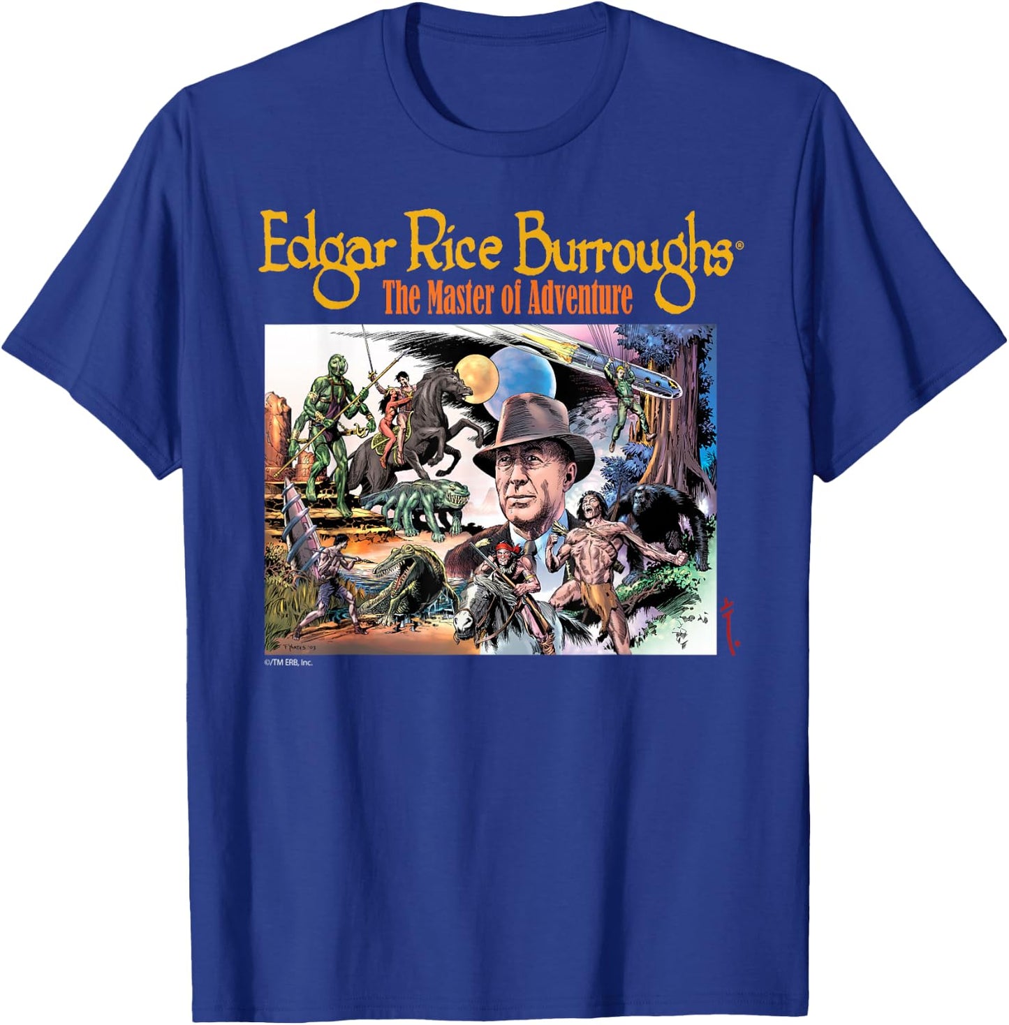 Edgar Rice Burroughs - Master of Adventure T-Shirt - T-Shirt | Royal
