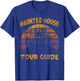 Vintage Haunted House Tour Guide Funny Retro T-Shirt - T-Shirt | Royal