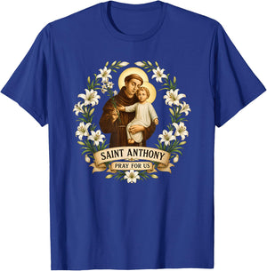 Saint Anthony of Padua T-Shirt - T-Shirt | Royal