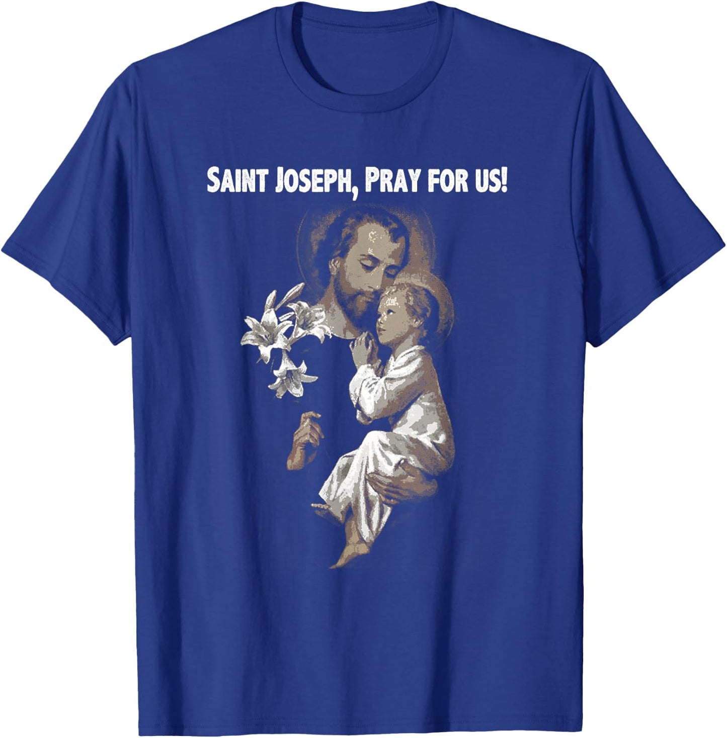 Vintage St Joseph shirt Father of Jesus Saint T-Shirt - T-Shirt | Royal