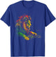Rasta Reggae Music Headphone DJ Lion Of Judah Jamaican T-Shirt - T-Shirt | Royal