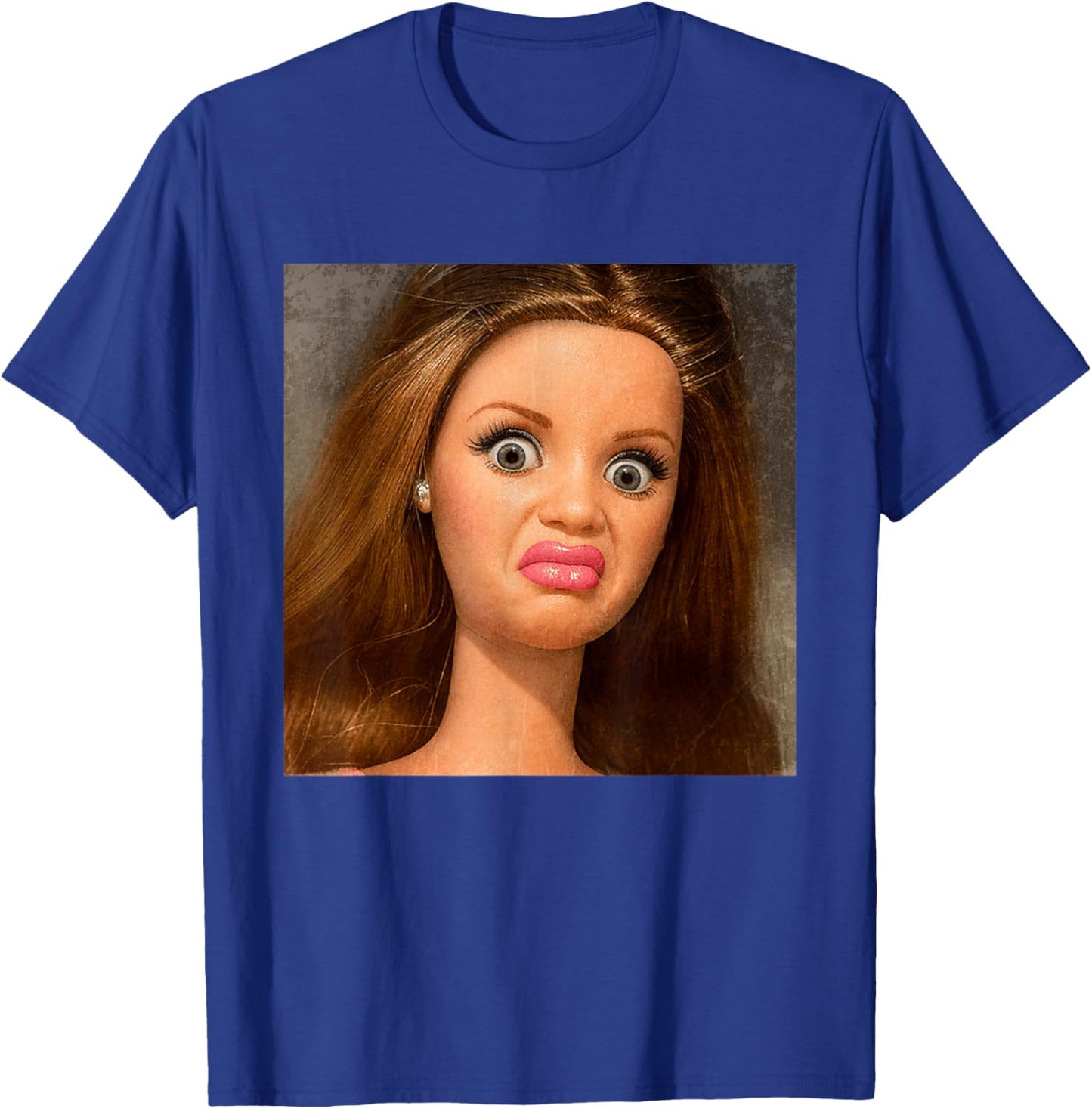 Funny Hilarious Disgusting Doll face Meme T-Shirt - T-Shirt | Royal
