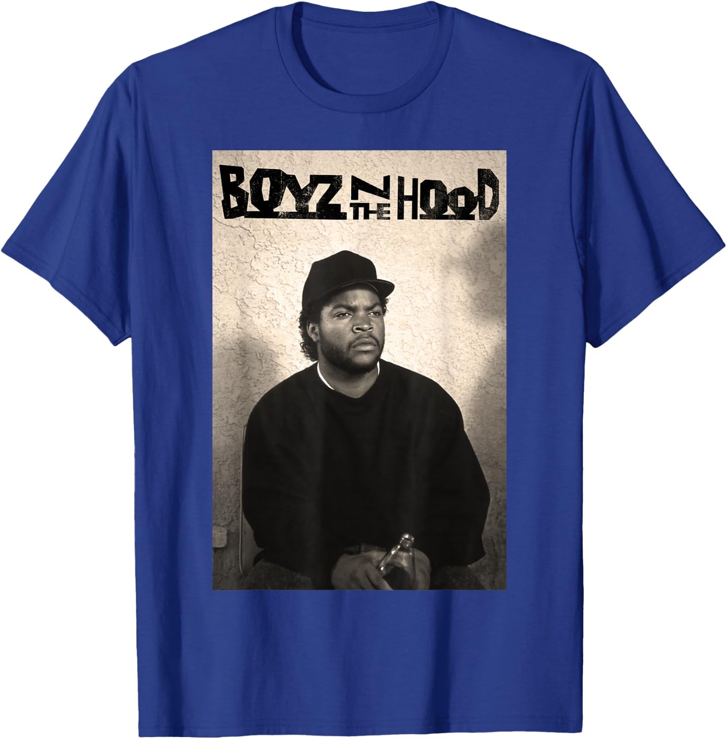 Boyz N The Hood Doughboy Mean Mug Photo Logo Small T-Shirt - T-Shirt | Royal