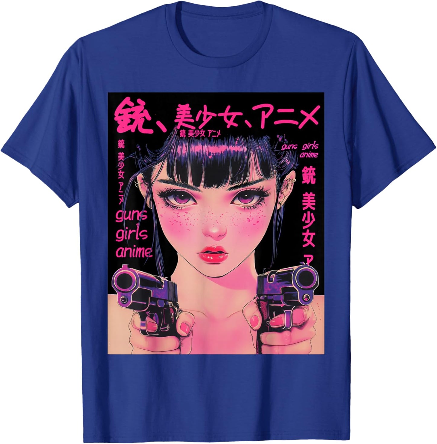 Anime Waifu Graphic T-Shirt - T-Shirt | Royal