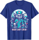 Night-Shift Crew Ghost Skeleton Zombie Funny Halloween Nurse T-Shirt - T-Shirt | Royal