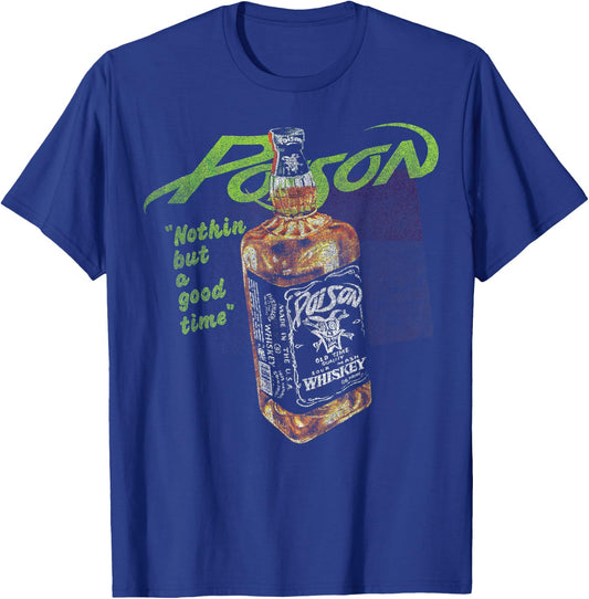 Poison - Nothin But A Good Time Small T-Shirt - T-Shirt | Royal