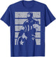 Marvel Avengers Vintage Captain America Retro Silhouette Small T-Shirt - T-Shirt | Royal