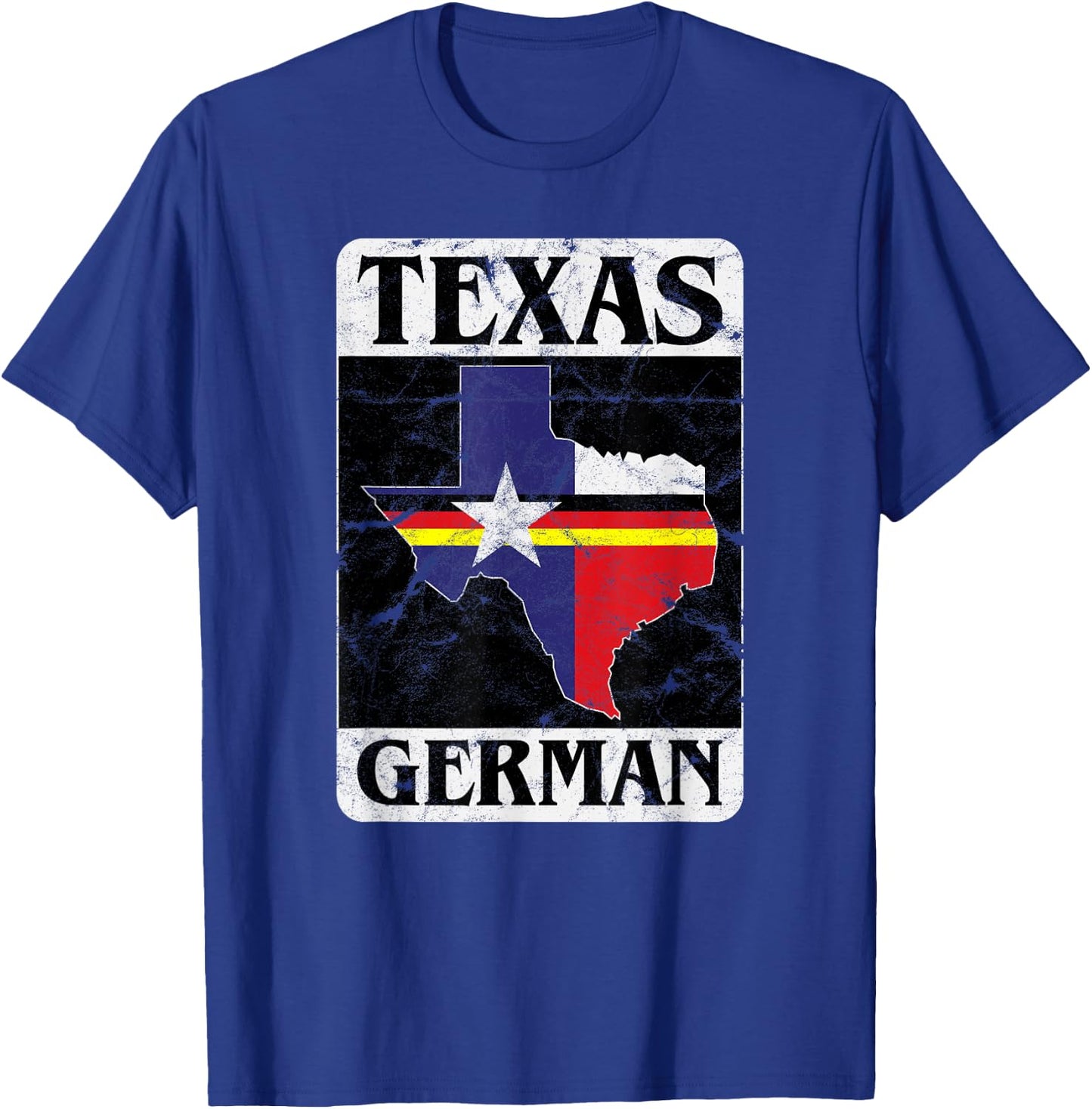 Texas German Flag Homecoming Design T-Shirt - T-Shirt | Royal