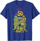 Teenage Mutant Ninja Turtles 50th Birthday Pizza Party T-Shirt - T-Shirt | Royal