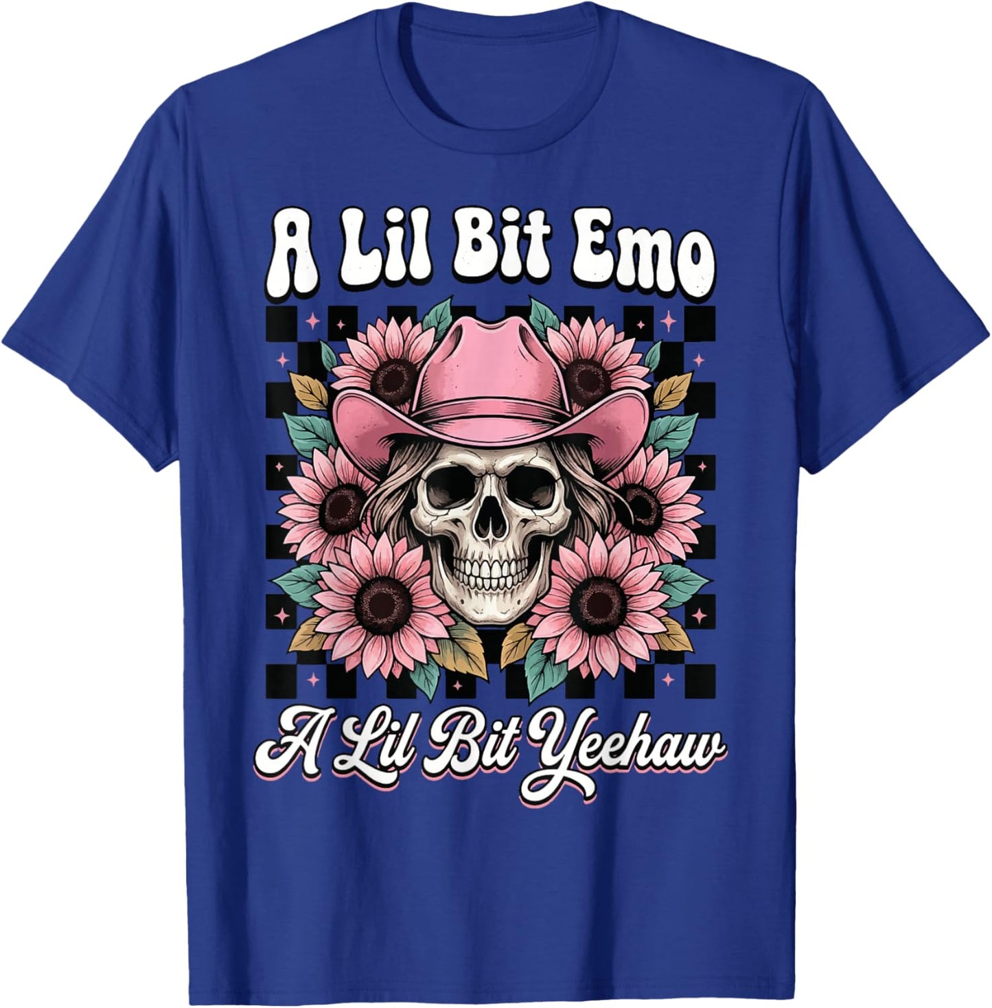 A Lil Bit Emo A Lil Bit Yeehaw T-Shirt - T-Shirt | Royal