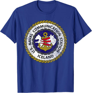 Naval Communication Station NAVCOMMSTA Keflavik Iceland T-Shirt - T-Shirt | Royal