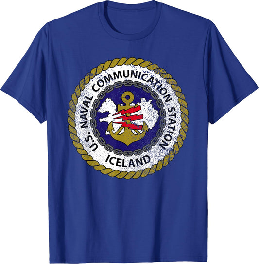 Naval Communication Station NAVCOMMSTA Keflavik Iceland T-Shirt - T-Shirt | Royal