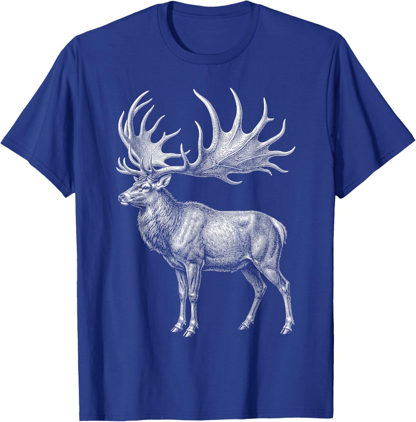 Irish Elk Megaloceros Giant Deer Prehistoric Mammal T-Shirt - T-Shirt | Royal