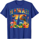 75th Birthday Party Hawaii Tropical Beach Summer Men Women T-Shirt - T-Shirt | Royal