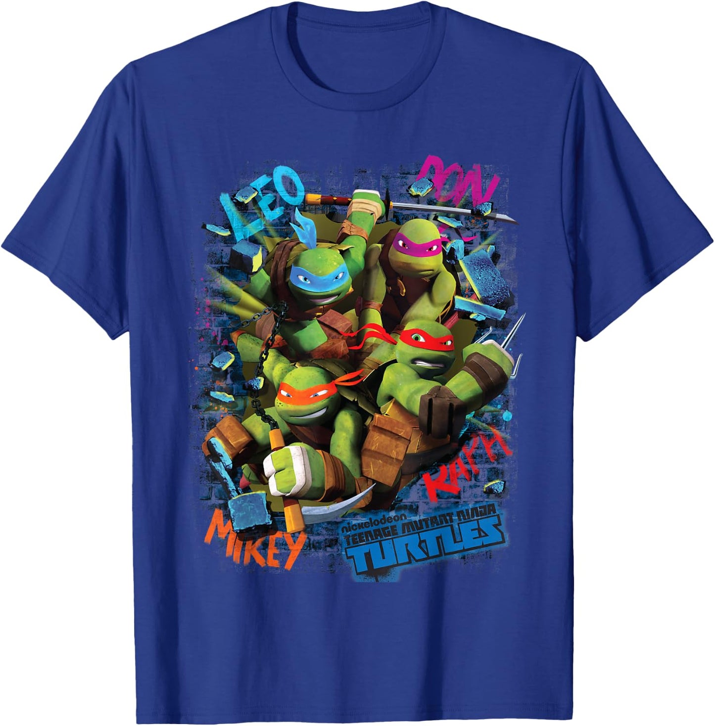 TMNT Leo, Don, Mikey T-Shirt - T-Shirt | Royal
