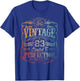 Vintage 1942 Limited Edition Shirt 83 year old 83rd Birthday T-Shirt - T-Shirt | Royal