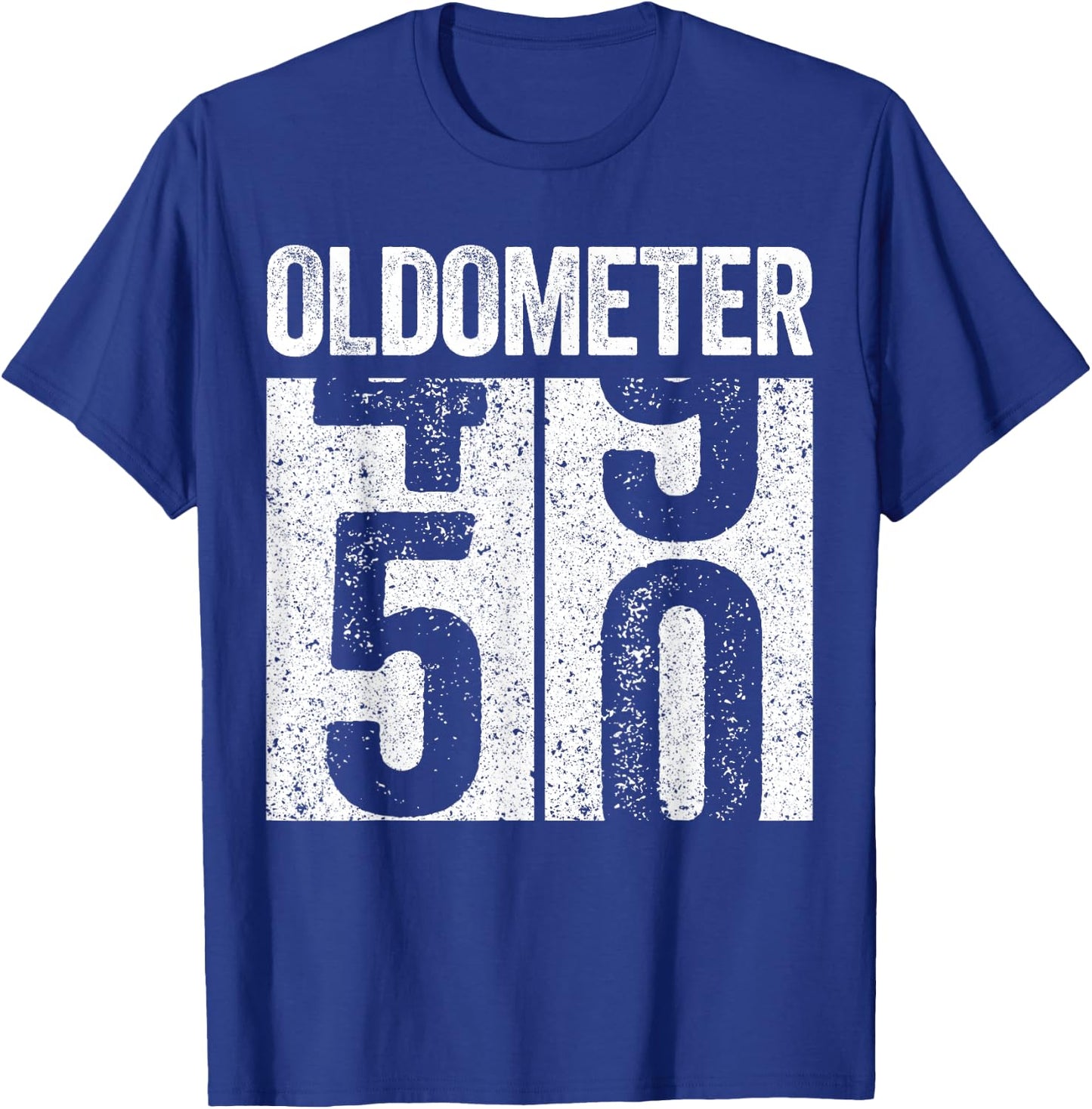 Oldometer 50 Shirt Men Women 50th Birthday T-Shirt - T-Shirt | Royal