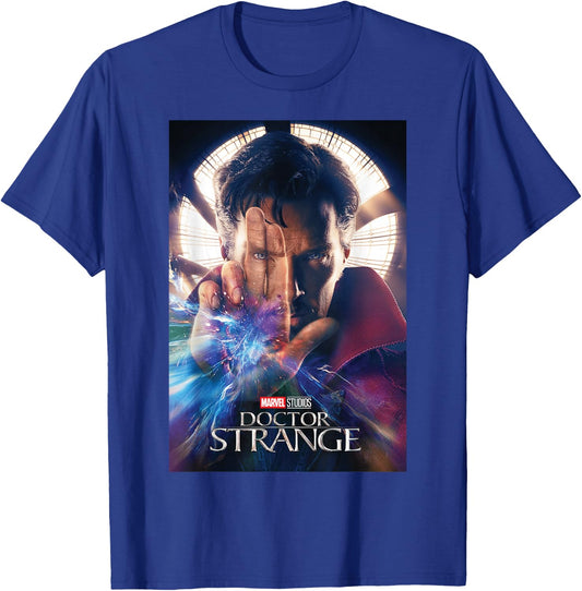 Marvel Studios Doctor Strange Movie Poster T-Shirt - T-Shirt | Royal