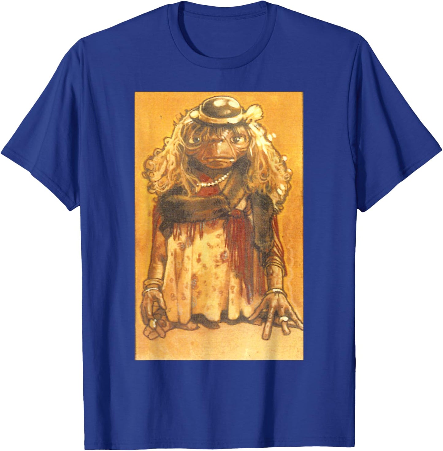 E.T. Terrestrial Dressed in A Disguise Graphic T-Shirt - T-Shirt | Royal