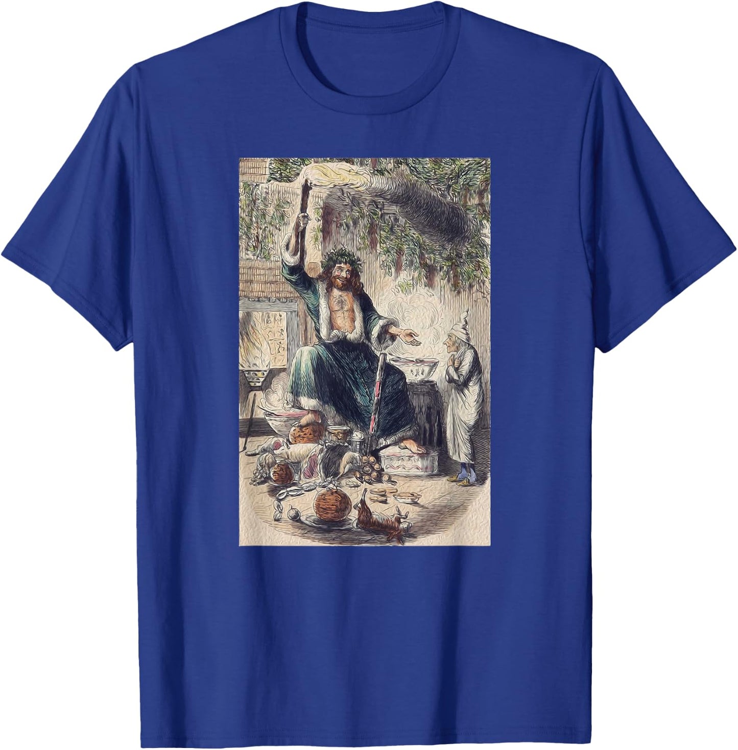 A Christmas Carol Scrooge Shirt- Christmas Present Ghost T-Shirt - T-Shirt | Royal