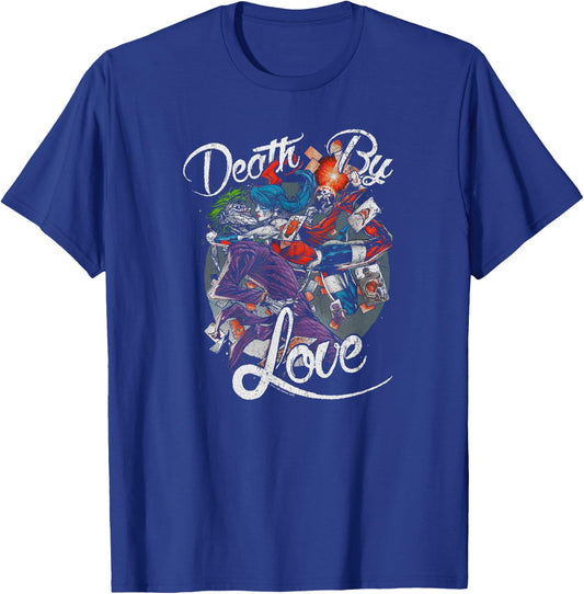 Harley Quinn Joker Death by Love T Shirt T-Shirt - T-Shirt | Royal