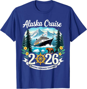 Matching Family Friends and Group Alaskan Alaska Cruise 2026 T-Shirt - T-Shirt | Royal