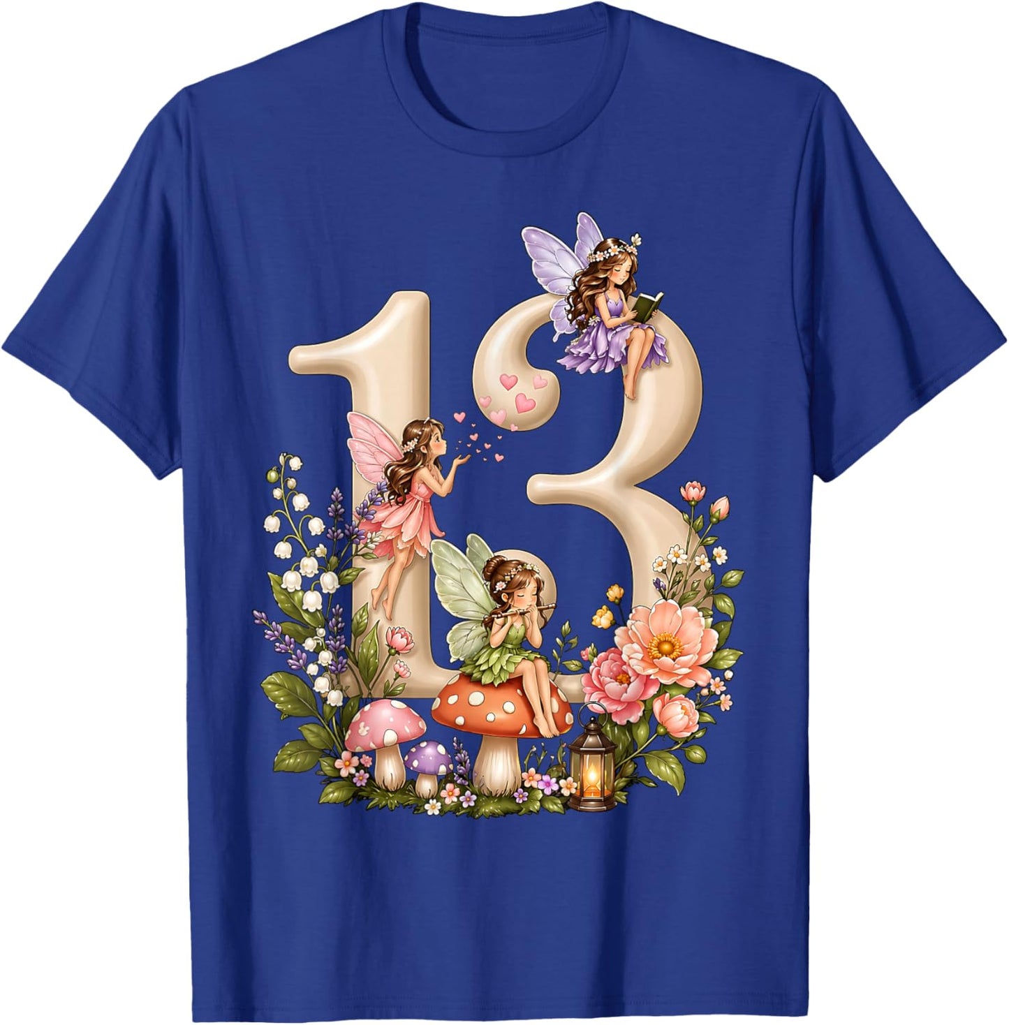 Fairy 13 Years Old Birthday Girl 13th Birthday Fairy Theme T-Shirt - T-Shirt | Royal