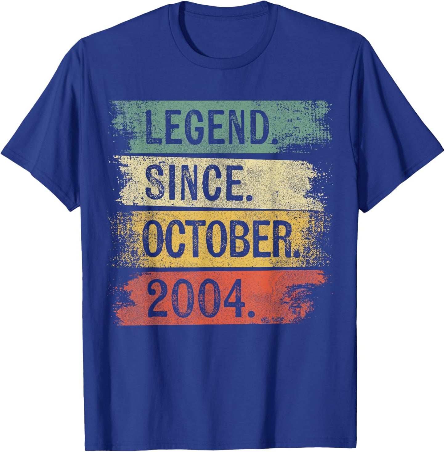 Legend Since October 2004 Birthday T-Shirt - T-Shirt | Royal